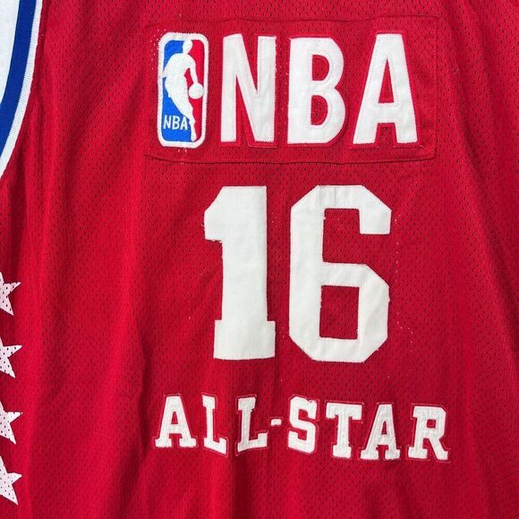 Vtg Steve Francis Jersey 60 Red All Star LA 2004 #14 Reebok For NBA Athlete +2 L - Picture 11 of 12